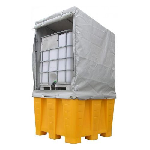 Cubeto de retención 1 IBC con cubierta de PVC exterior anti UV