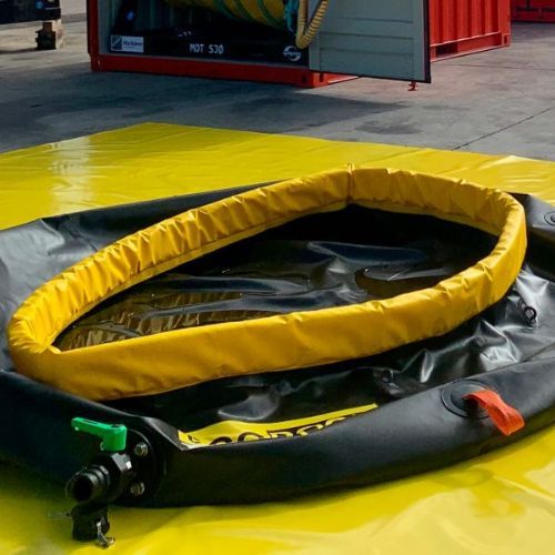 Tanque autoportante almacenamiento líquidos derramados